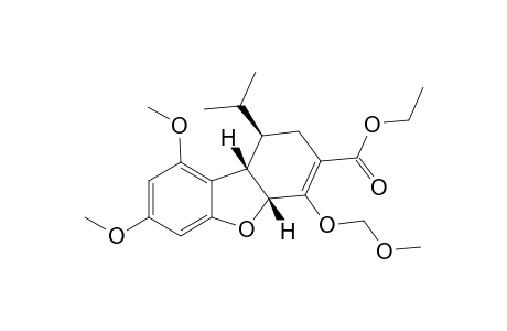 (1R,4aR,9bS)-1-isopropyl-7,9-dimethoxy-4-(methoxymethoxy)-1,2,4a,9b-tetrahydrodibenzofuran-3-carboxylic acid ethyl ester