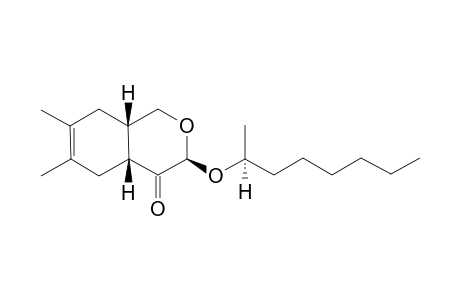 (3S,4AR,8AS)-6,7-DIMETHYL-3-[(S)-2'-OCTYLOXY]-4A,5,8,8A-TETRAHYDRO-1H-2-BENZOPYRAN-4(3H)-ONE