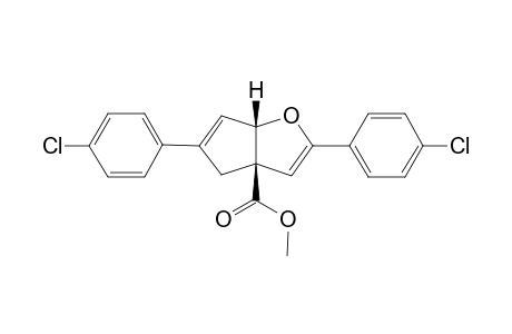 (3aR,6aS)-methyl 2,5-bis(4-chlorophenyl)-4,6a-dihydro-3aH-cyclopenta[b]furan-3a-carboxylate