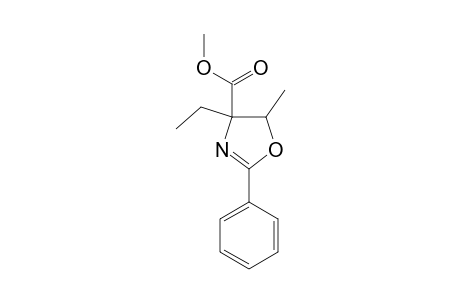 Methyl 4-ethyl-5-methyl-2-phenyl-4,5-dihydro-1,3-oxazole-4-carboxylate