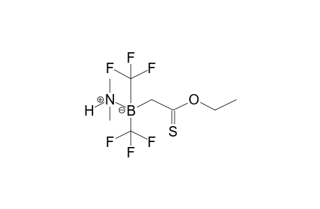 Thioacetic acid, 2-[dimethylamine(N-B)bis(trifluoromethyl)boryl]-, O-ethyl ester