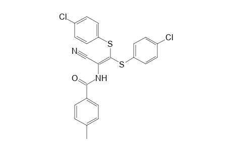 N-(2,2-Bis[(4-chlorophenyl)sulfanyl]-1-cyanovinyl)-4-methylbenzamide