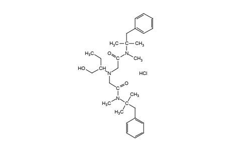 2,2'-{[1-(hydroxymethyl)propyl]imino}bis[N-(alpha,alpha-dimethylphenethyl)-N-methylacetamide], monohydrochloride