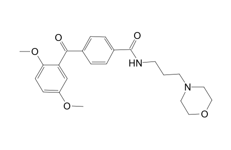 4-(2,5-dimethoxybenzoyl)-N-[3-(4-morpholinyl)propyl]benzamide