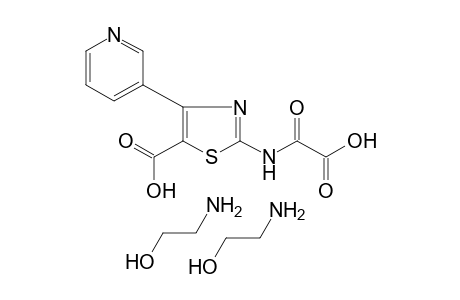 N-[5-carboxy-4-(3-pyridyl)-2-thiazolyl]oxamic acid, compound with 2-aminoethanol(1:2)