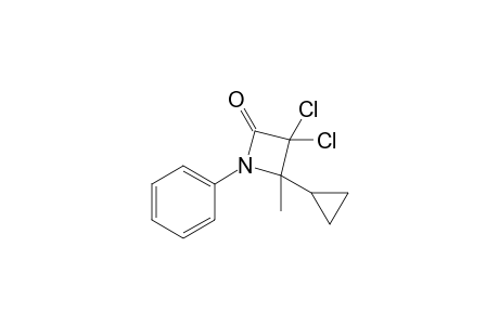 3,3-Dichloro-4-cyclopropyl-4-methyl-1-phenyl-2-azetidinone