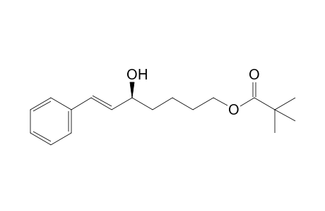 (E)-(S)-(+)-5-Hydroxy-7-phenylhept-6-enyl pivalate