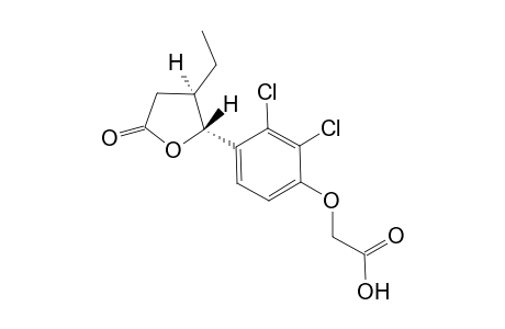 [2',3'-Dichloro-4'-(3"-ethyl-5"-oxo-3",4"-dihydro-2"-[2H]-furylphenoxy]-acetic acid