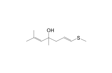 1,5-Heptadien-4-ol, 4,6-dimethyl-1-(methylthio)-, (E)-