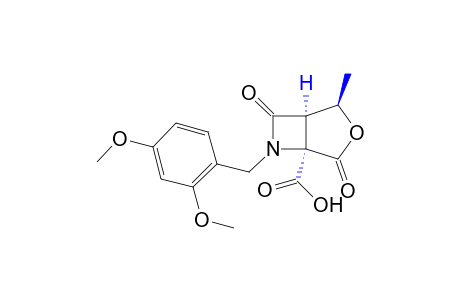 (+/-)-(1alpha,2alpha,5alpha)-6-(2,4-DIMETHOXYBENZYL)-4,7-DIOXO-2-METHYL-3-OXA-6-AZABICYCLO[3.2.0]HEPTANE-5-CARBOXYLIC ACID