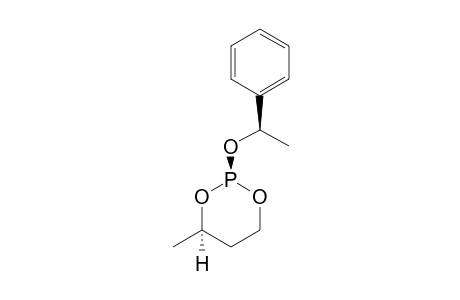 TRANS-(R')-2-(1-PHENYLETHOXY)-(R)-4-METHYL-1,3,2-DIOXAPHOSPHORINANE;MAJOR_ISOMER