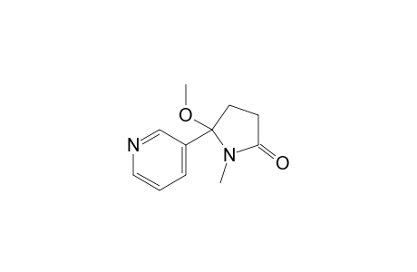 1-Methyl-5-methoxy-5-(3'-pyridyl)pyrrolidin-2-one