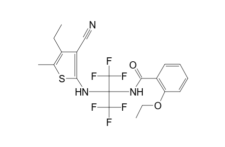 Benzamide, N-[1-(3-cyano-4-ethyl-5-methyl-2-thienylamino)-2,2,2-trifluoro-1-trifluoromethylethyl]-2-ethoxy-