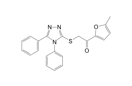 2-[(4,5-diphenyl-1,2,4-triazol-3-yl)sulfanyl]-1-(5-methyl-2-furyl)ethanone