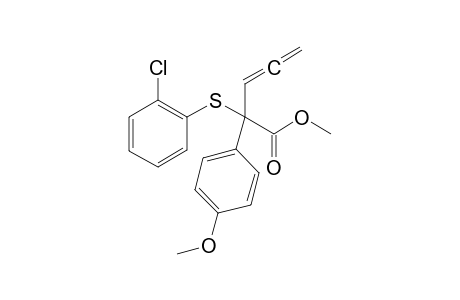 Methyl 2-(p-methoxy-phenyl)-2-(2-Chloro-phenylsulfanyl)-3,4-pentadienoate
