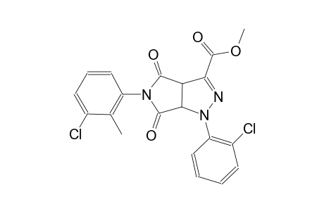 methyl 5-(3-chloro-2-methylphenyl)-1-(2-chlorophenyl)-4,6-dioxo-1,3a,4,5,6,6a-hexahydropyrrolo[3,4-c]pyrazole-3-carboxylate