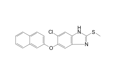 6-Chloro-2-(methylsulfanyl)-1H-benzimidazol-5-yl 2-naphthyl ether