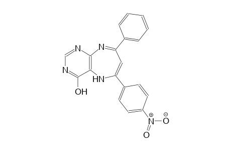 5H-pyrimido[4,5-b][1,4]diazepin-4-ol, 6-(4-nitrophenyl)-8-phenyl-