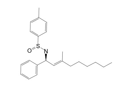 (S)-4-Methyl-N-(3'-methyl-1'-phenylnon-2'-enyl)-benzenesulfinamide