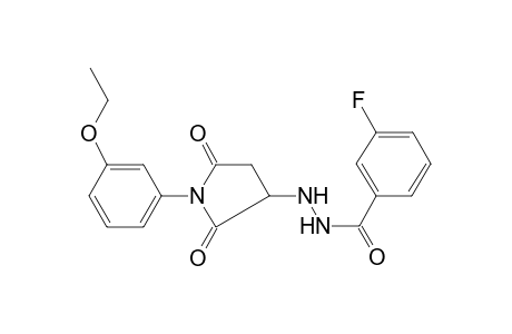 3-Fluoro-benzoic acid N'-[1-(3-ethoxy-phenyl)-2,5-dioxo-pyrrolidin-3-yl]-hydrazide