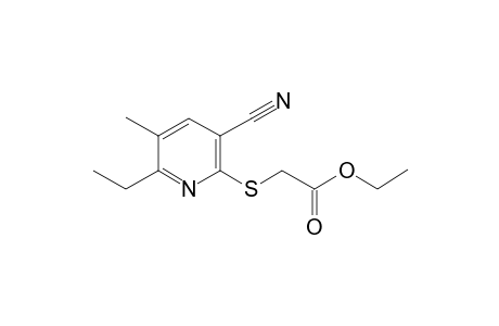 (3-Cyano-6-ethyl-5-methyl-pyridin-2-ylsulfanyl)-acetic acid ethyl ester