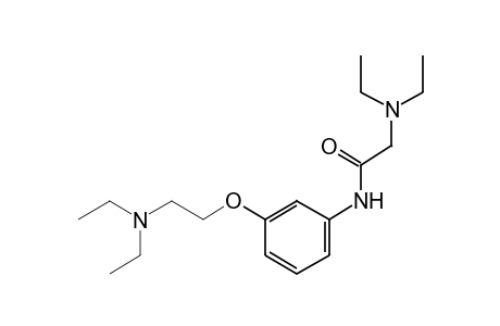 beta,2-bis(diethylamino)-m-acetophenetidide