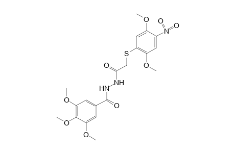 1-{[(2,5-DIMETHOXY-4-NITROPHENYL)THIO]ACETYL}-2-(3,4,5-TRIMETHOXYBENZOYL)HYDRAZINE