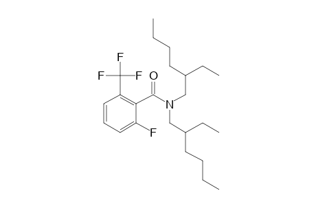 2-Fluoro-6-trifluoromethylbenzamide, N,N-di(2-ethylhexyl)-