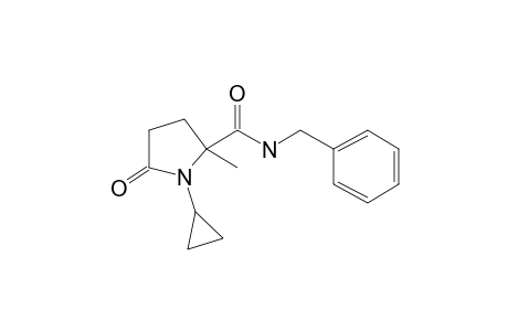 N-Benzyl-1-cyclopropyl-2-methyl-5-oxopyrrolidine-2-carboxamide