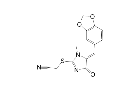 [[(5Z)-5-[(1,3-BENZODIOXOL-5-YLMETHYLENE)]-1-METHYL-4-OXO-4,5-DIHYDRO-1H-IMIDAZOL-4-ONE