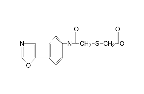 {{{[p-(5-OXAZOLYL)PHENYL]CARBAMOYL}METHYL}THIO}ACETIC ACID