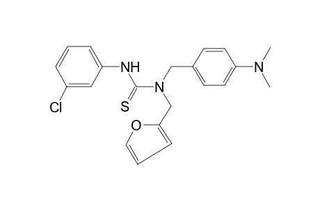 thiourea, N'-(3-chlorophenyl)-N-[[4-(dimethylamino)phenyl]methyl]-N-(2-furanylmethyl)-