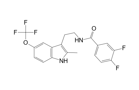 benzamide, 3,4-difluoro-N-[2-[2-methyl-5-(trifluoromethoxy)-1H-indol-3-yl]ethyl]-