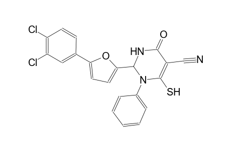 2-[5-(3,4-dichlorophenyl)-2-furyl]-4-oxo-1-phenyl-6-sulfanyl-1,2,3,4-tetrahydro-5-pyrimidinecarbonitrile