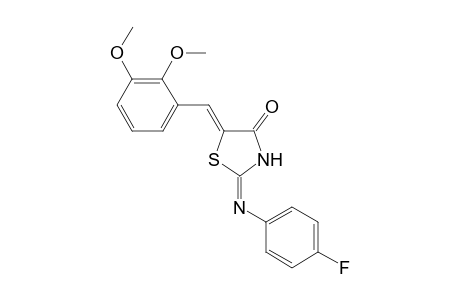 (5Z)-5-(2,3-dimethoxybenzylidene)-2-(4-fluoroanilino)-1,3-thiazol-4(5H)-one