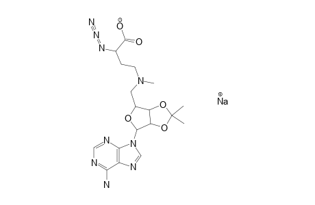 2',3'-O-(1-METHYLETHYLIDENE)-5'-[(3-AZIDO-3-CARBOXYPROPYL)-METHYLAMINO]-5'-DEOXY-ADENOSINE;SODIUM-SALT