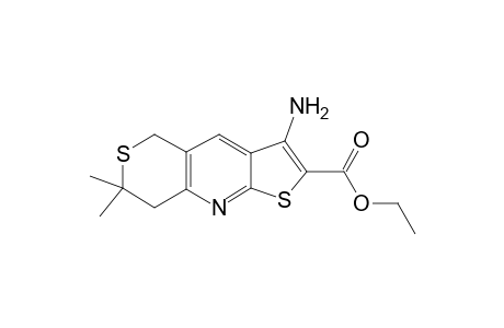 Ethyl 3-amino-7,7-dimethyl-7,8-dihydro-5H-thieno[2,3-b]thiopyrano[3,4-E]pyridine-2-carboxylate