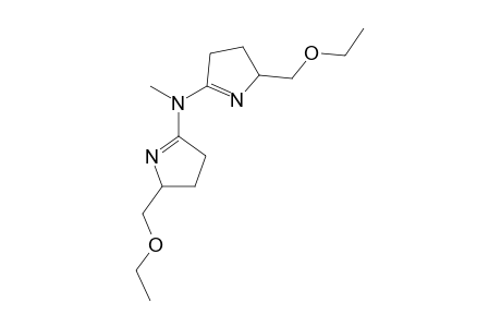 Bis(5-ethoxymethyl-4,5-dihydro-3H-pyrrol-2-yl)methylamine