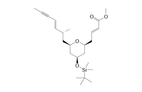 Methyl (E)-4-((2S,4R,6R)-4-((tert-butyldimethylsilyl)oxy)-6-((R,E)-2-methylhept-3-en-5-yn-1-yl)-tetrahydro-2H-pyran-2-yl)but-2-enoate