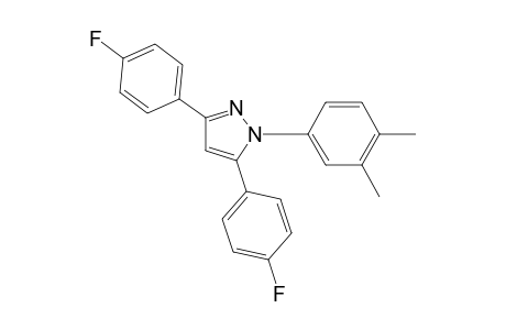 1-(3,4-dimethylphenyl)-3,5-bis(4-fluorophenyl)-1H-pyrazole