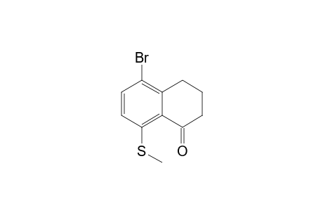 5-Bromo-8-(methylthio)-1-tetralone