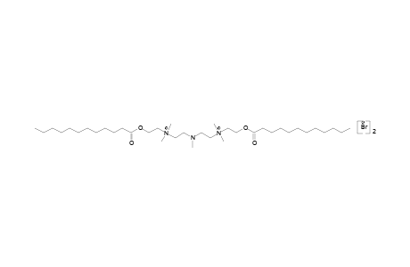 [(methylimino)diethylene]bis[dimethyl(2-hydroxyethyl)ammonium] dibromide, didodecanoate (ester)