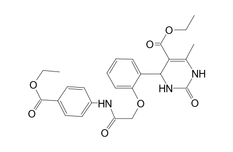 Ethyl 4-(2-{2-[4-(ethoxycarbonyl)anilino]-2-oxoethoxy}phenyl)-6-methyl-2-oxo-1,2,3,4-tetrahydro-5-pyrimidinecarboxylate