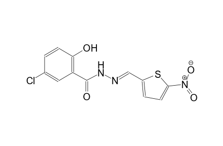 5-chloro-2-hydroxy-N'-[(E)-(5-nitro-2-thienyl)methylidene]benzohydrazide