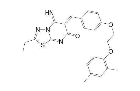 7H-[1,3,4]thiadiazolo[3,2-a]pyrimidin-7-one, 6-[[4-[2-(2,4-dimethylphenoxy)ethoxy]phenyl]methylene]-2-ethyl-5,6-dihydro-5-imino-, (6Z)-