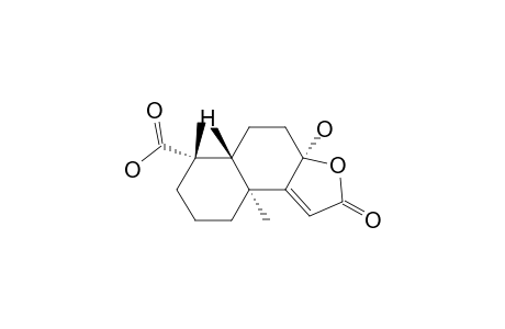 Naphtho[2,1-b]furan-6-carboxylic acid, 2,3a,4,5,5a,6,7,8,9,9a-decahydro-3a-hydroxy-6,9a-dimethyl-2-oxo-, [3aR-(3a.alpha.,5a.beta.,6.alpha.,9a.alpha.)]-