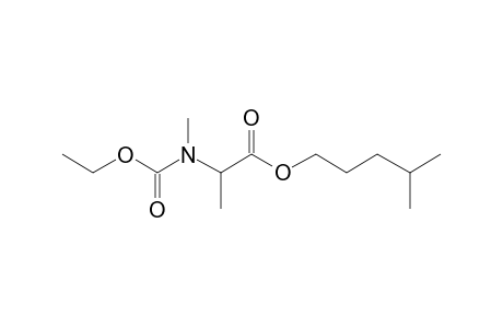 Alanine, N-methyl-N-ethoxycarbonyl-, isohexyl ester