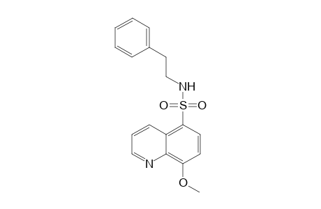 8-methoxy-N-(2-phenylethyl)-5-quinolinesulfonamide
