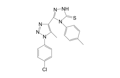 3-(1-p-Chlorophenyl-5-methyl-1,2,3-triazol-4-yl)-4-(4-methylphenyl)-1,2,4-triazol-5-thione