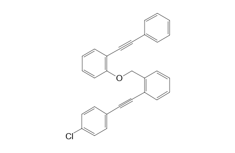 1-((4-Chlorophenyl)ethynyl)-2-((2-(phenylethynyl)phenoxy)methyl)benzene